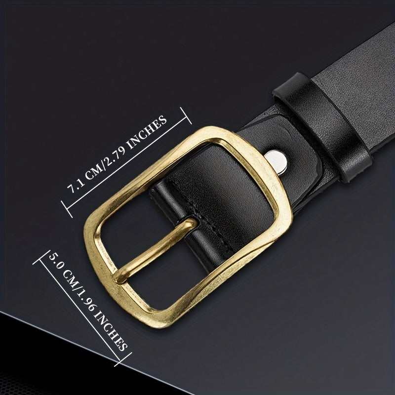 Men's PU Leather Belt Unisex Decorative Accessories for Pants Jeans