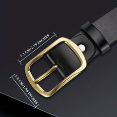 Men's Casual Buckle Belt PU Leather Unisex Decorative Accessories