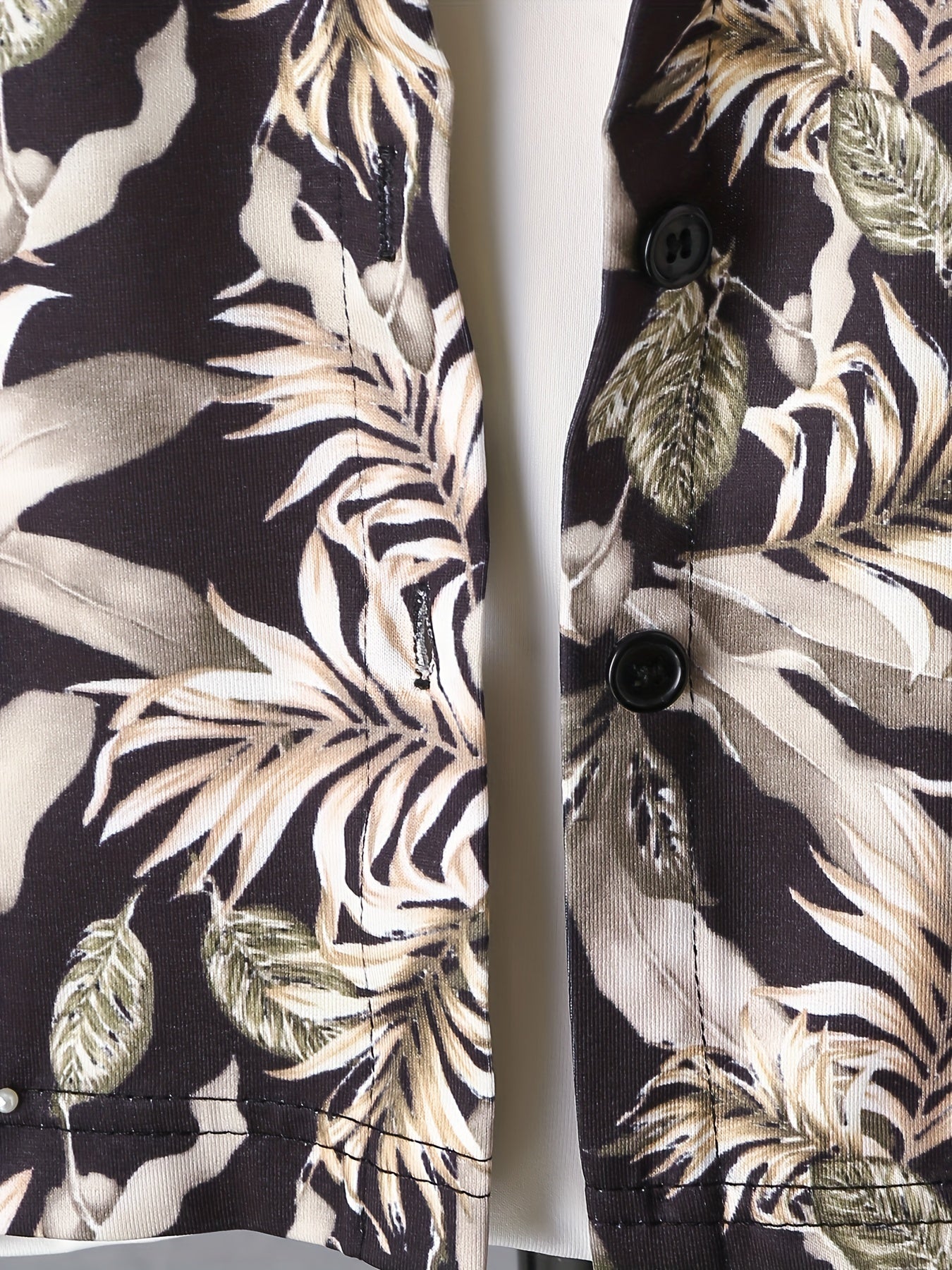 Boys Tropical Graphic Shirt & Shorts Set for Beach Vacation