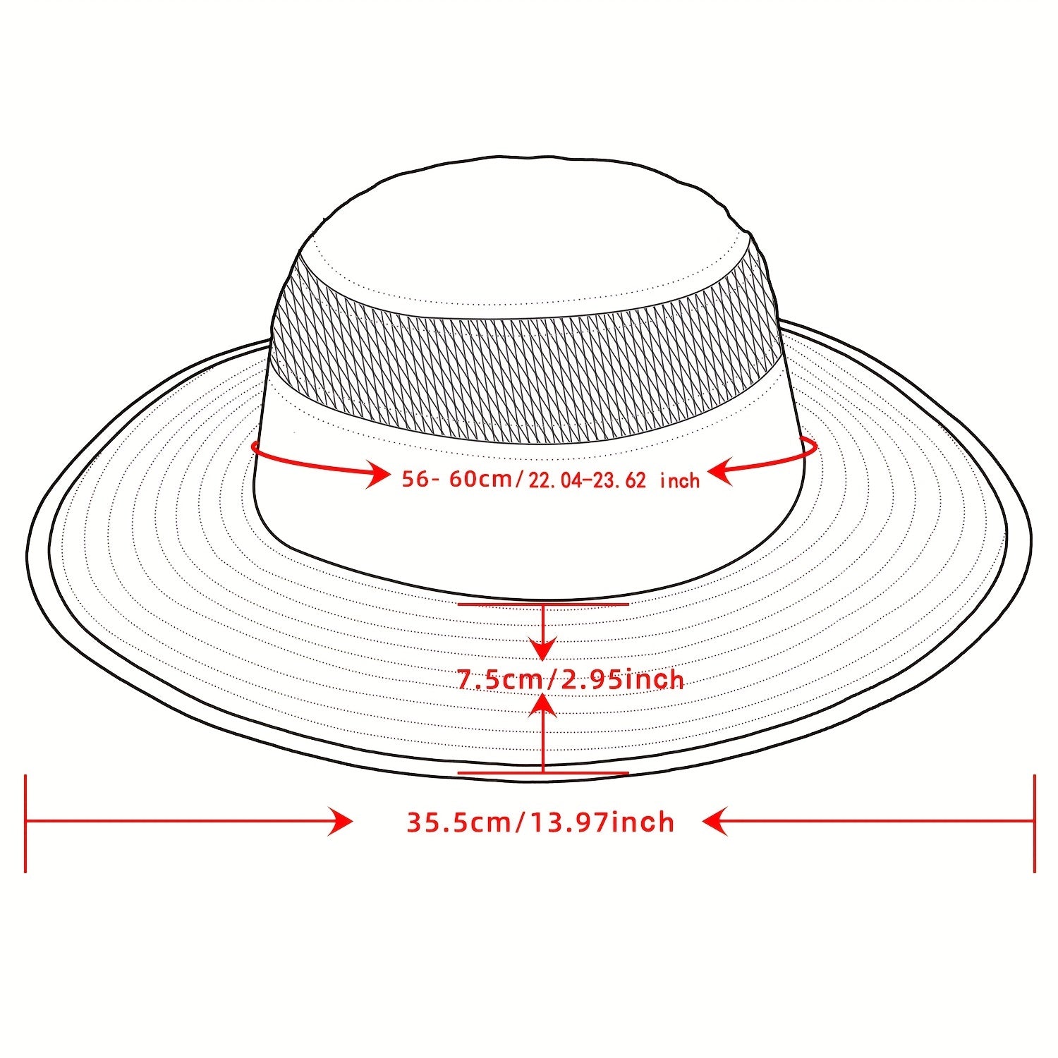 Adjustable Bucket Hat Mesh Summer Boonie Hat