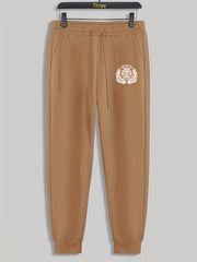 Lion Print Men's Pants Drawstring Sweatpants Casual Trousers