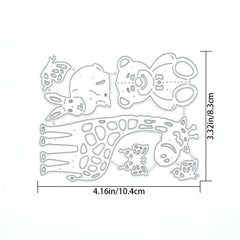 Bear Butterfly Bunny Metal Cutting Dies Stencil DIY Scrapbooking