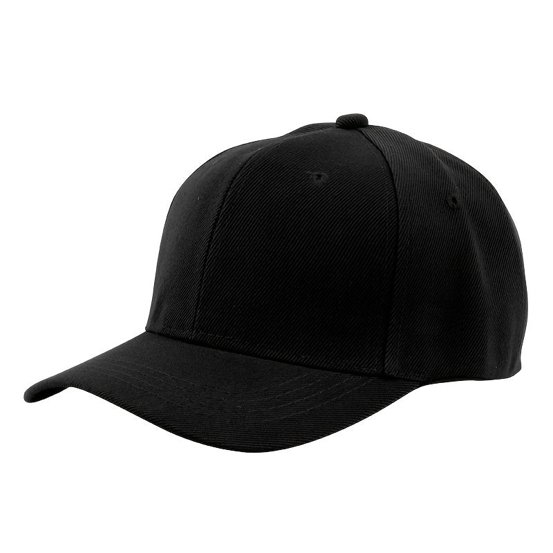 Adjustable Baseball Caps for Men and Women - Solid Visor Dad Hats
