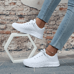 Women's Breathable Lace Up Sneakers Lightweight Outdoor Shoes