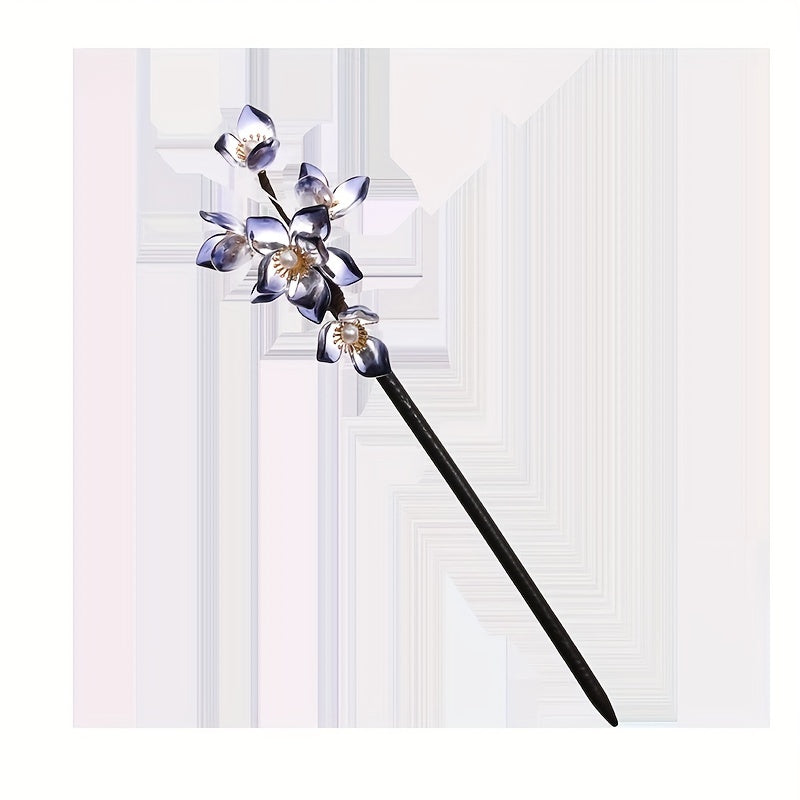 Vintage Sandalwood Flower Hairpin Wooden Hair Accessory