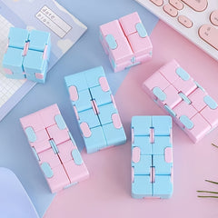 Infinity Flip Cube Puzzle Fidget Toys Smooth Mechanism Durable Plastic