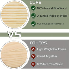 Square Beech Wood Blocks DIY Ornament Accessories Coaster Material