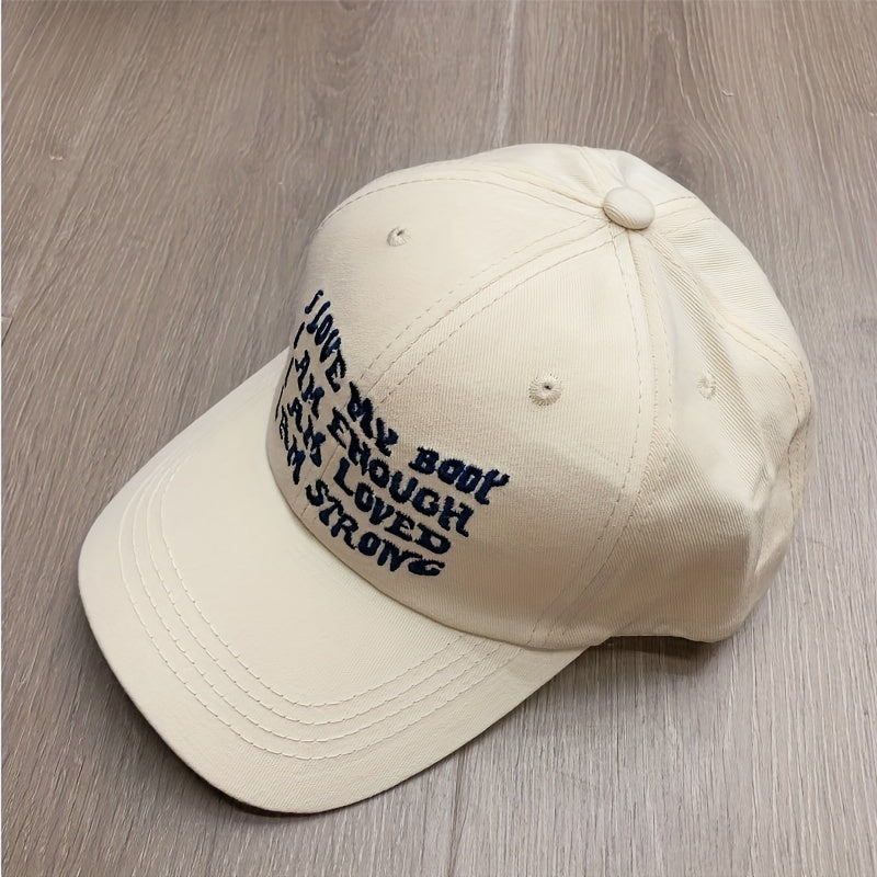 Men's Embroidered Baseball Cap Sunshade For Outdoor Summer