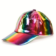 Laser Rainbow Baseball Cap Hip Hop Sun Hat - LGBT Pride