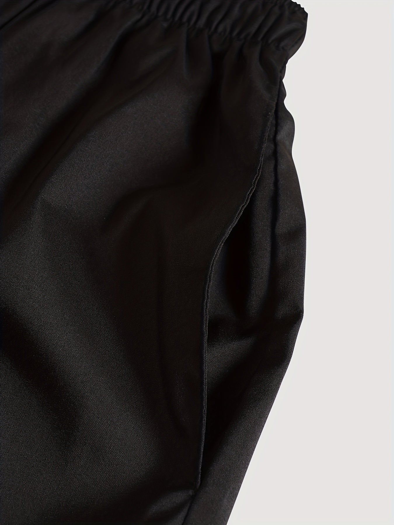 Smile Print Men's Summer Casual Shorts Elastic Waist Drawstring