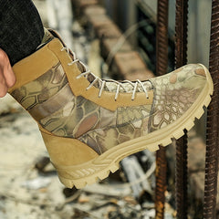 Women's Waterproof Marble Tactical Boots - Non Slip Outdoor Hiking