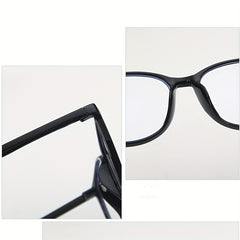 Light Blocking Glasses Oval Clear Lens Anti Eyestrain Computer Gaming Glasses