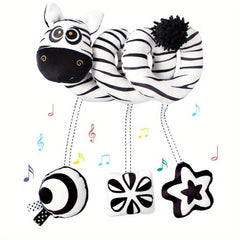 Baby & Animal Visual Stimulation Crib Wrap Toy