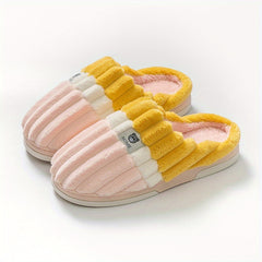 Men's Plush Lining Slip-On House Shoes Anti-Skid Indoor Shoes