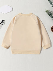 Baby Girl's Alphabet & Pumpkin Print Sweatshirt