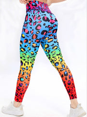 Leopard Print Yoga Pants High Waist Slimming Leggings