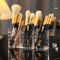 Clear Acrylic Makeup Organizer for Desk Storage