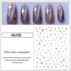 Self Adhesive Galaxy Star Nail Stickers - DIY Nail Enhancement