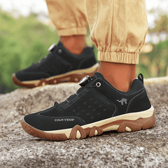 Men's Hiking Sneakers With Rotary Button Non Slip Outdoor Shoes