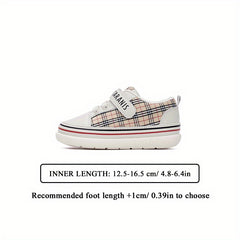 TARANIS Plaid Print Skate Shoes for Infants