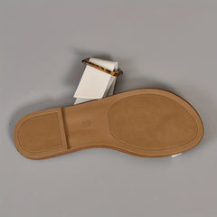 Leopard Print Flat Slides Women's Slip On Shoes