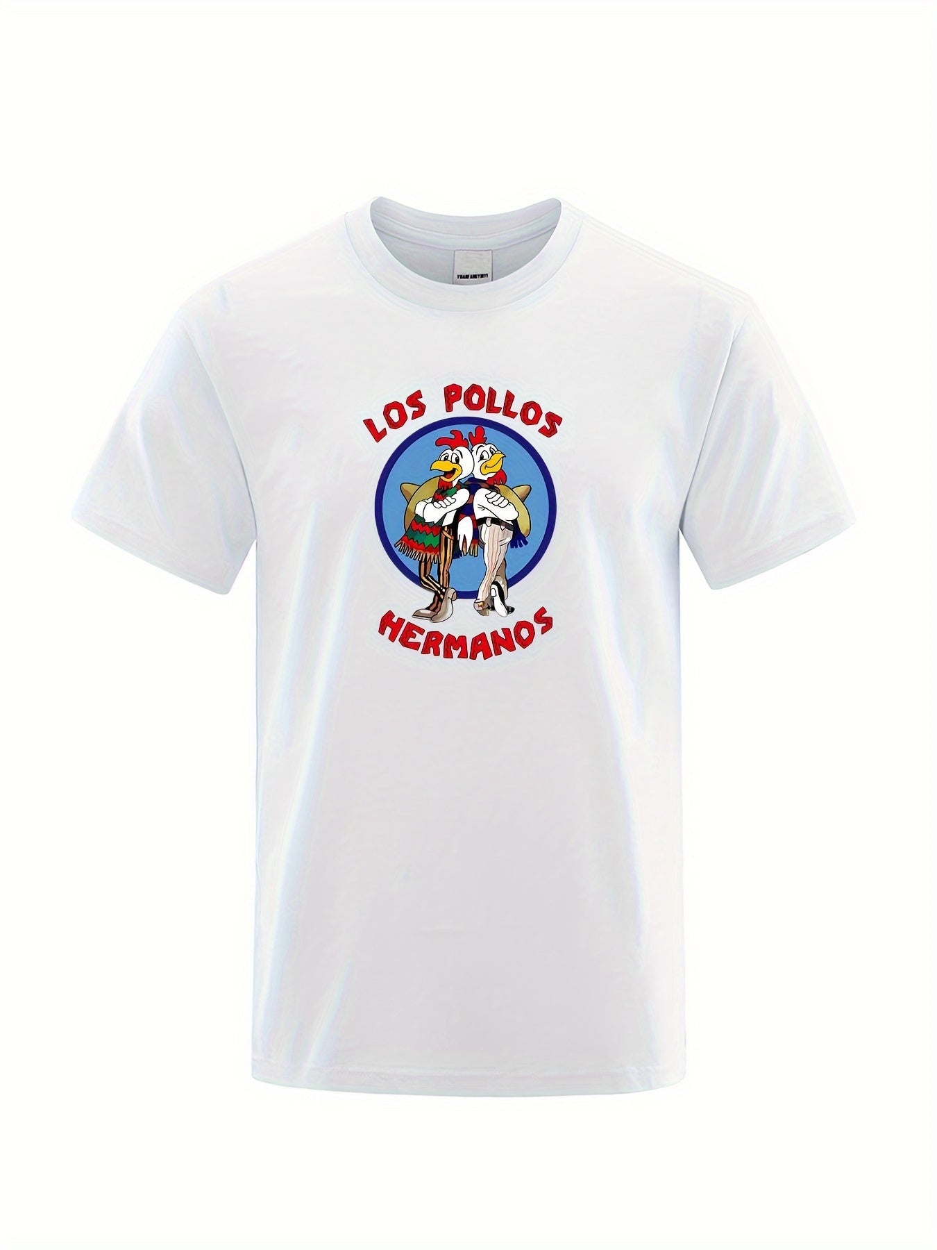 Chicken Brothers Men's Graphic Crew Neck Tshirt for Summer