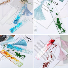 DIY Rectangular Bookmark Silicone Mold for Epoxy Resin Jewelry Making