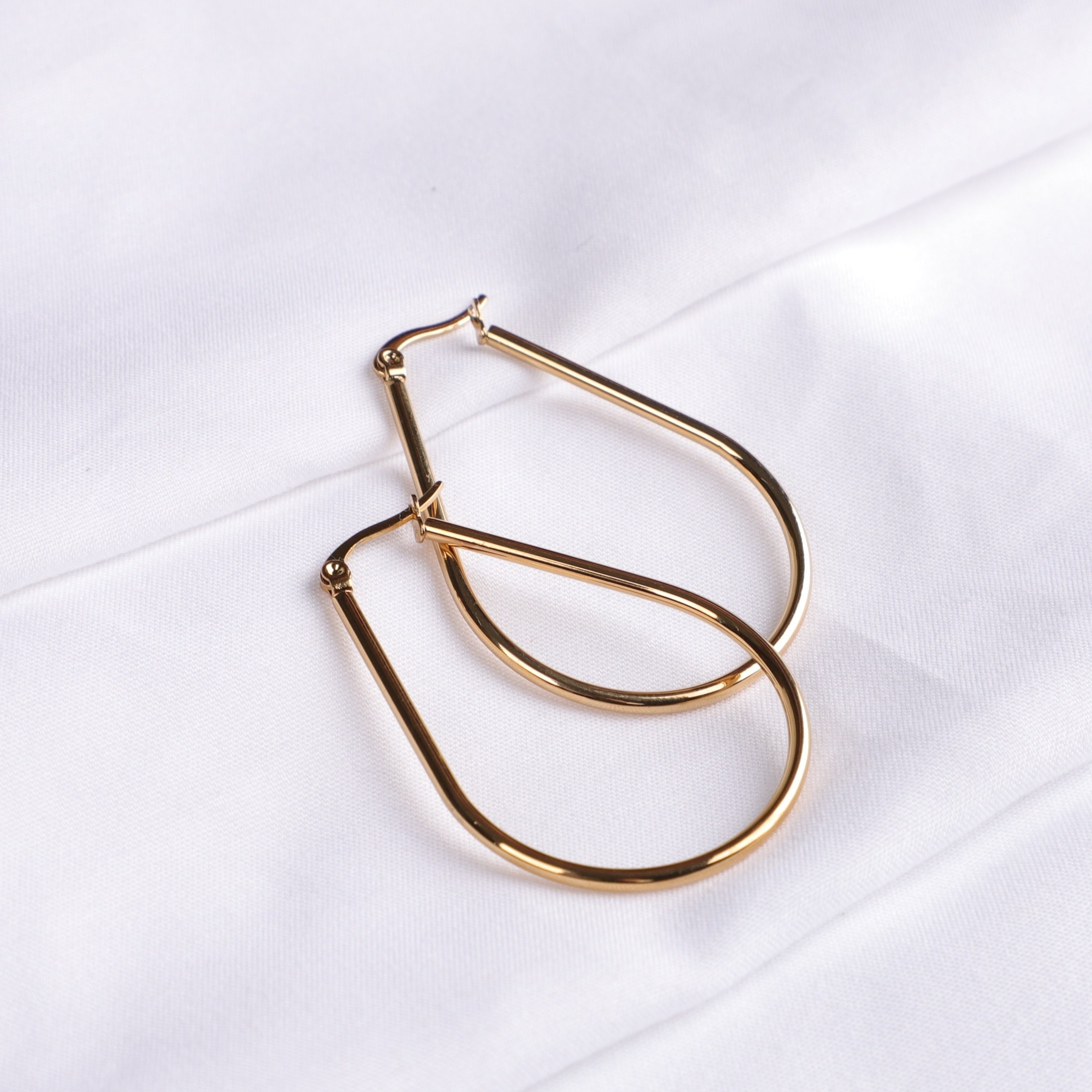 Glamorous 18k Plated Stainless Steel Earrings for Women and Girls