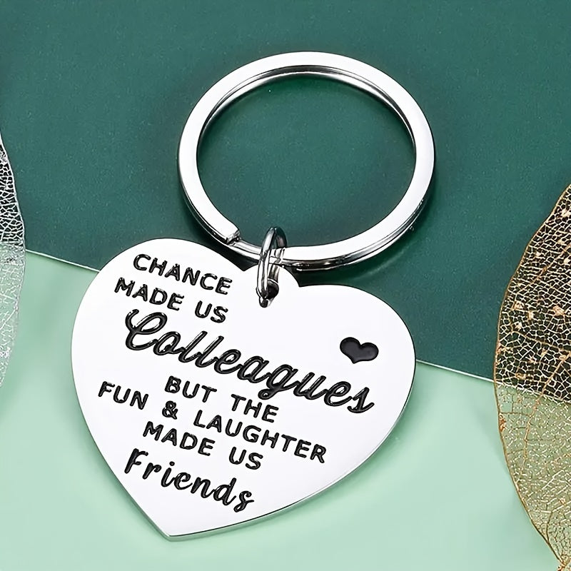 Vintage Heart Shaped Stainless Steel Carabiner Keychain