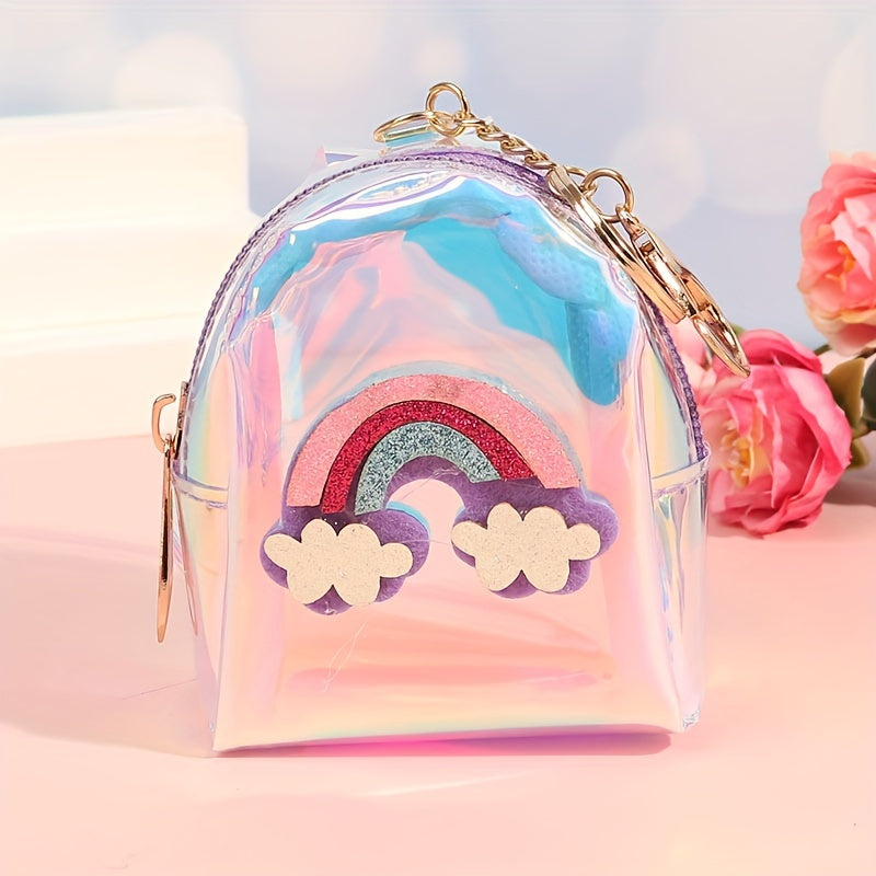 Waterproof Rainbow Laser Coin Purse for Girls