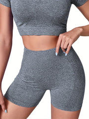 Seamless Butt Lifting Yoga Shorts Slim Fit Gym Activewear