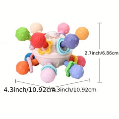 Montessori Teething Toy for Babies 0-12 Months