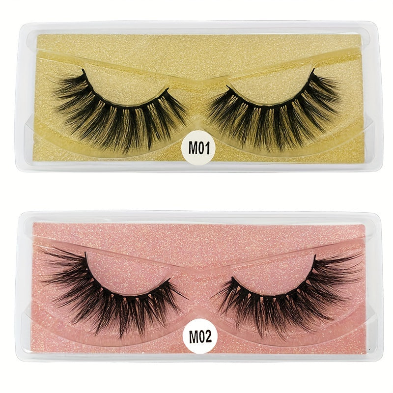 6D Natural Look Fluffy Mink Eyelashes 10-100 Pairs
