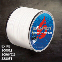 8 Braided 8XPE Fishing Line 1000M 1096YDS 3280FT Weaving Net Lure