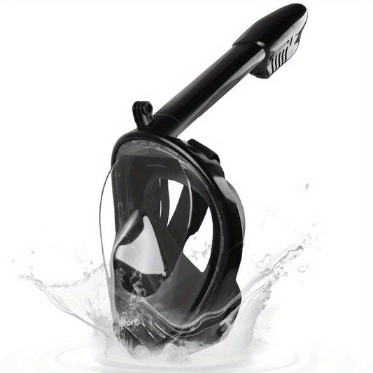 Silica Gel Full Face Snorkel Mask for Adults Anti Fog Anti Leak