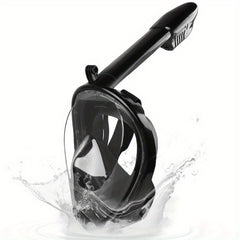 Silica Gel Full Face Snorkel Mask for Adults Anti Fog Anti Leak