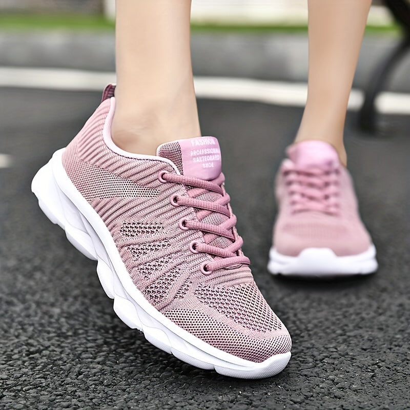 Men's Mesh Running Shoes Breathable Sneakers Lace Up