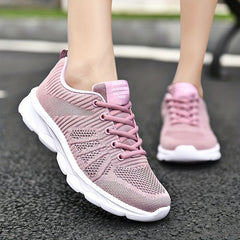 Men's Mesh Running Shoes Breathable Sneakers Lace Up