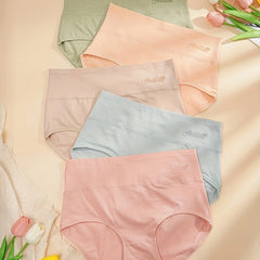 5 Seamless Solid Briefs Comfy Breathable Panties Women's Lingerie