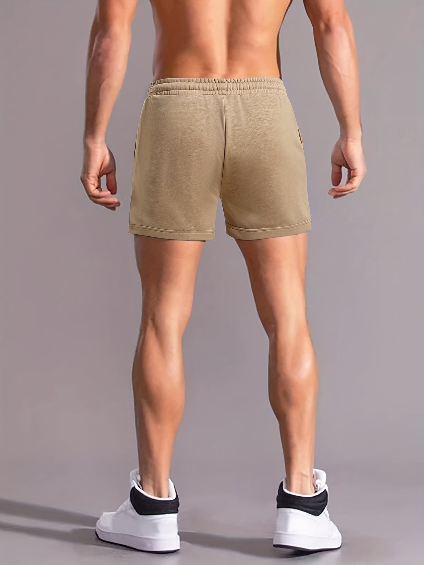 Coconut Tree Print Men's Comfy Shorts Drawstring Casual Loose Shorts