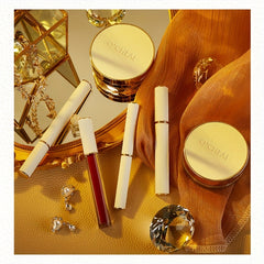 Valentines Makeup Set: Lipstick, Lip Glaze, Eyeliner, Mascara, Powder