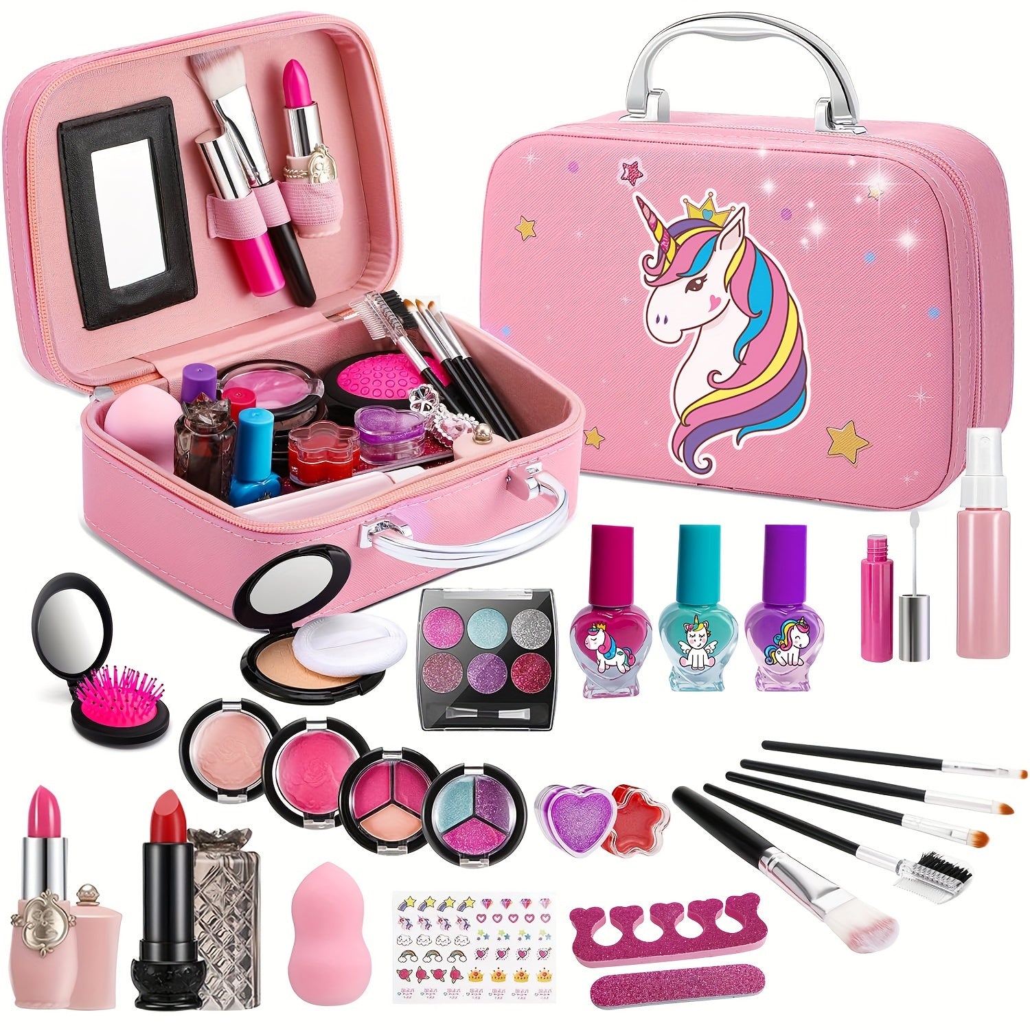 Unicone Suitcase with Makeup Kits for Girls