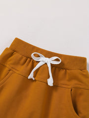 Boys Comfy Cotton Pocket Shorts, Multicolor Options