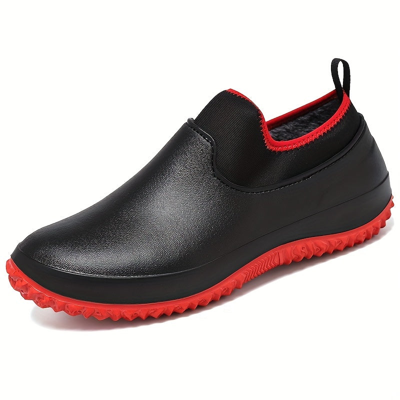 Women's Waterproof Rain Shoes Lightweight Slip On Rubber Work Shoes
