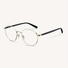 Men's Light Block Round Frame Glasses