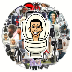 50pcs Toilet Man Series Phone Case Stickers Waterproof Decoration DIY