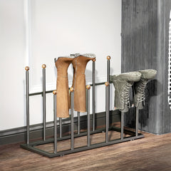 Metal Boots Storage Rack Space Saving Organizer