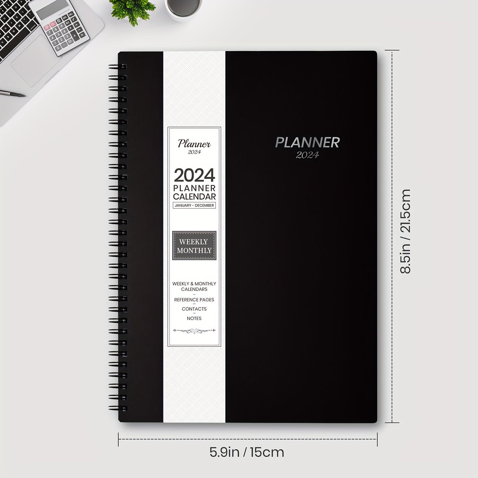 2022 Monthly Calendar Planner Spiral - JAN to DEC - Time Management Personal Age