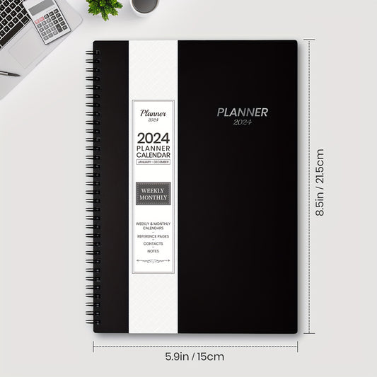 2022 Monthly Calendar Planner Spiral - JAN to DEC - Time Management Personal Age