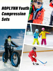 Boy's 4PCS Compression Pants Long Sports Activewear Gym Fitness Leggings